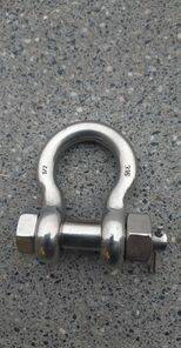 H - SLUITING RVS MET MOERBOUT 16 MM