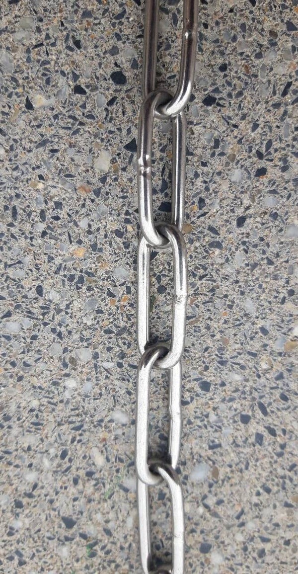 KETTING RVS LANGE SCHAKEL 2 MM / 100 M