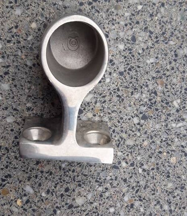 RAILING EINDSTUK 25MM