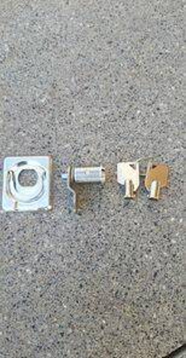 DEURSLOT RVS + 2 SLEUTELS