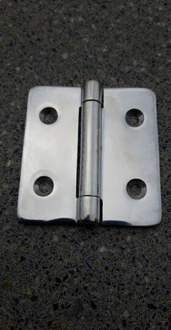 SCHARNIER RVS DIKTE 3MM - 75 x 70MM