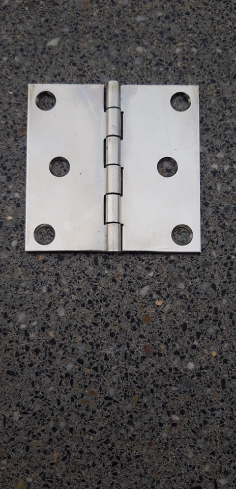 SCHARNIER RVS - 76 X 76MM