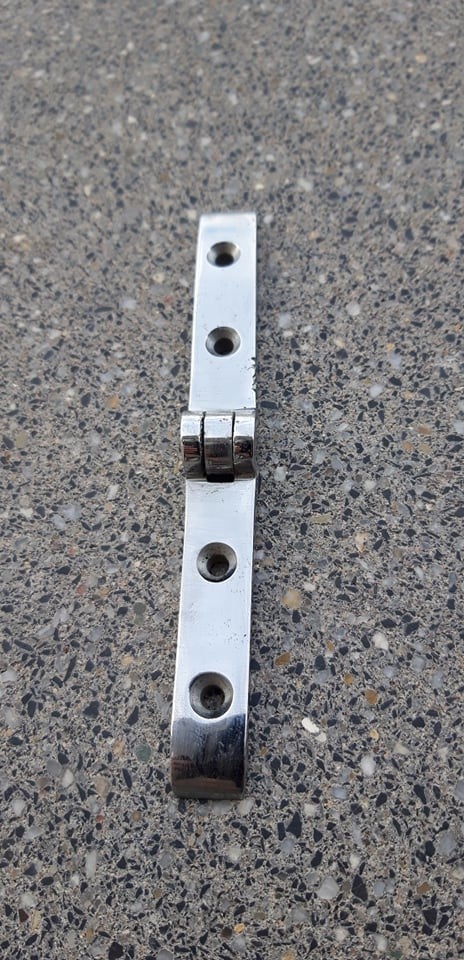 LUIKSCHARNIER KOPER VERCHROOMD