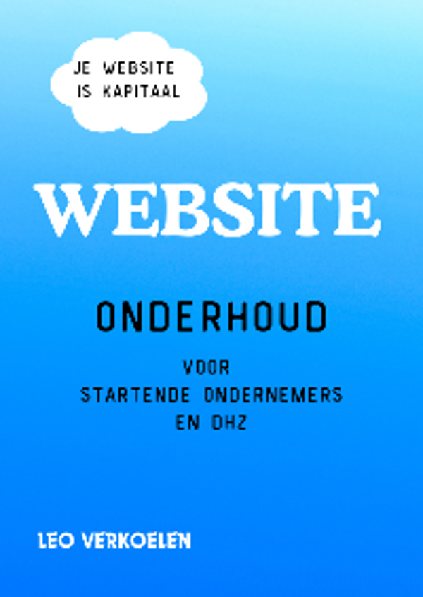 WEB ONDERHOUD HANDBOEK