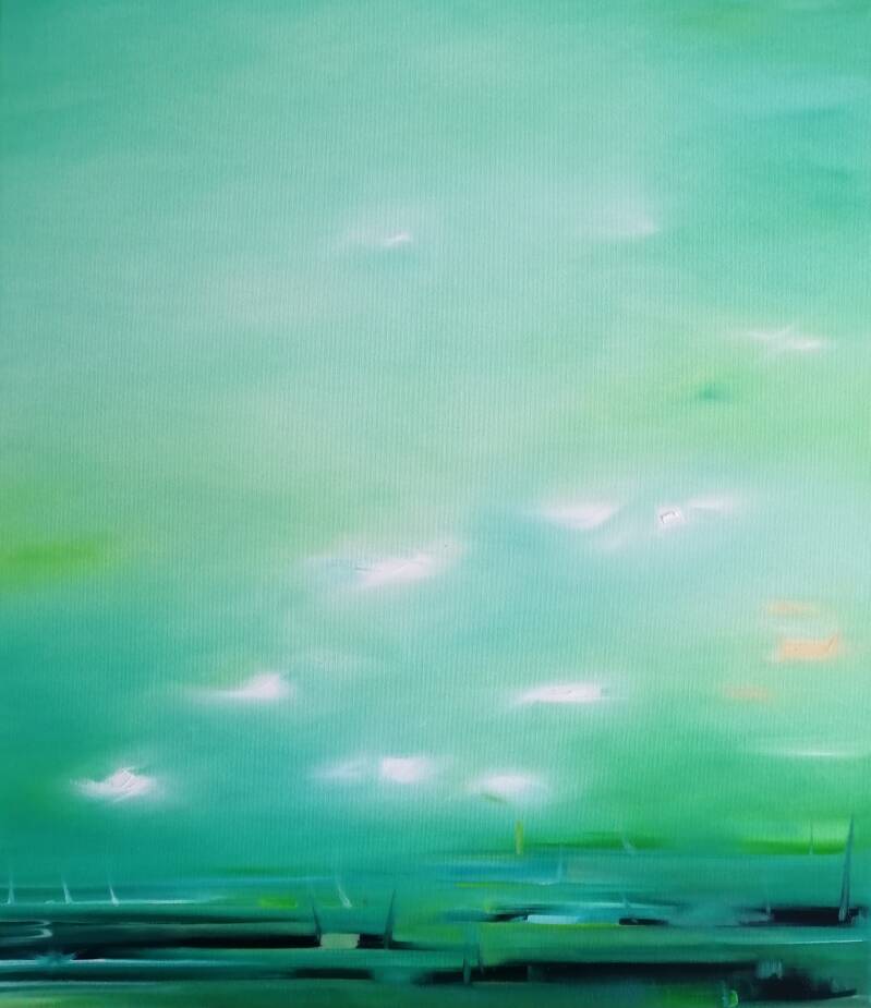 ``...`` - Olieverf op katoen - 60 x 70 cm - 2017