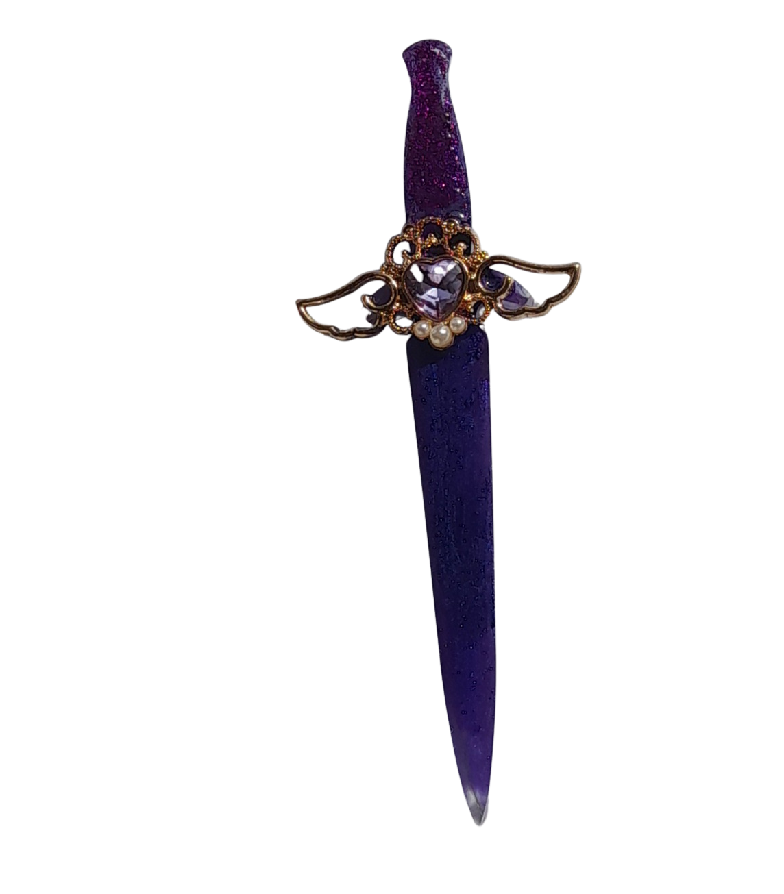 Athame gegoten met epoxyhars
