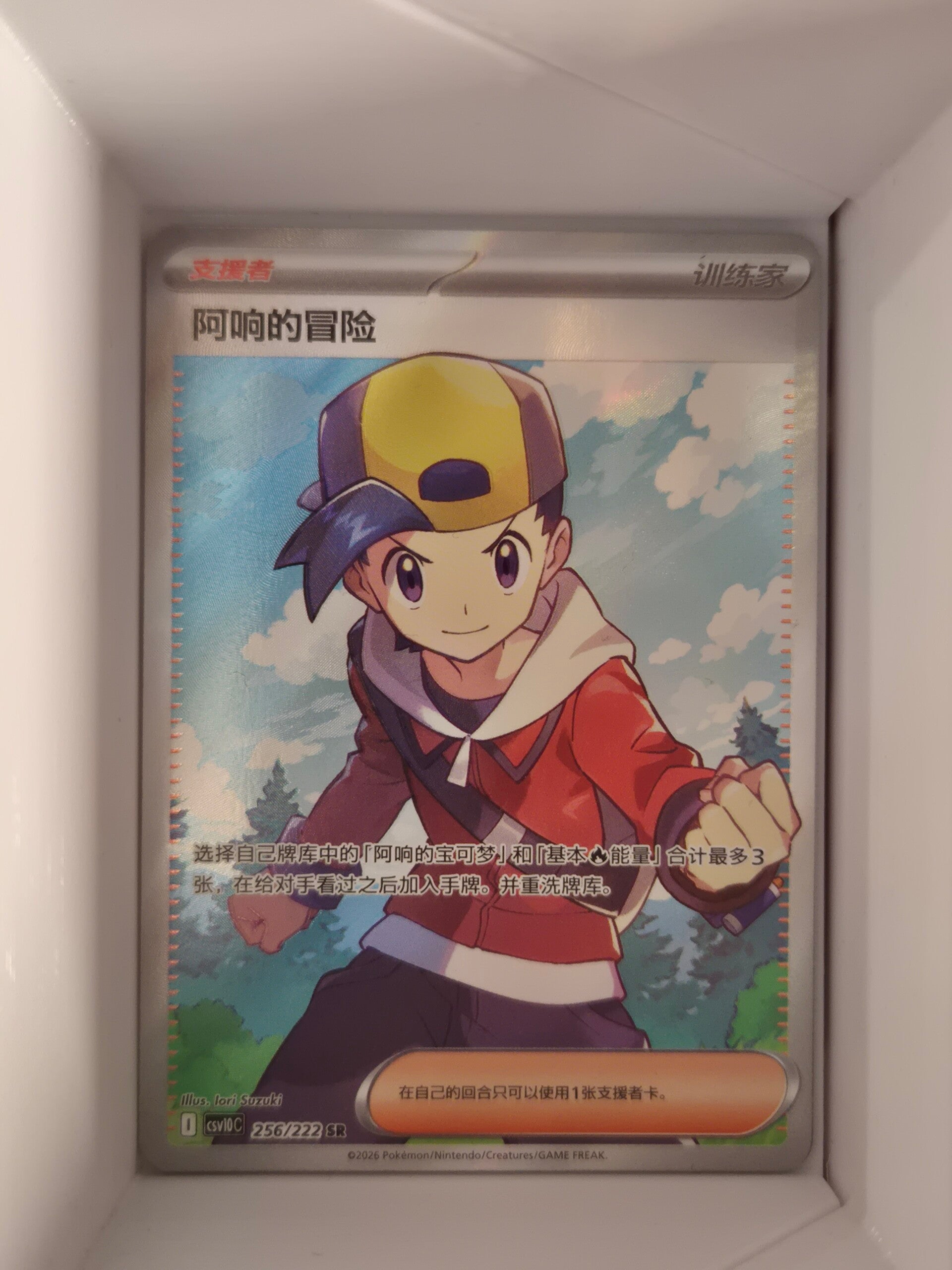 Ethans Adventure SR 256/222 M6F Storm Emeralda Chinese Pokemon Card