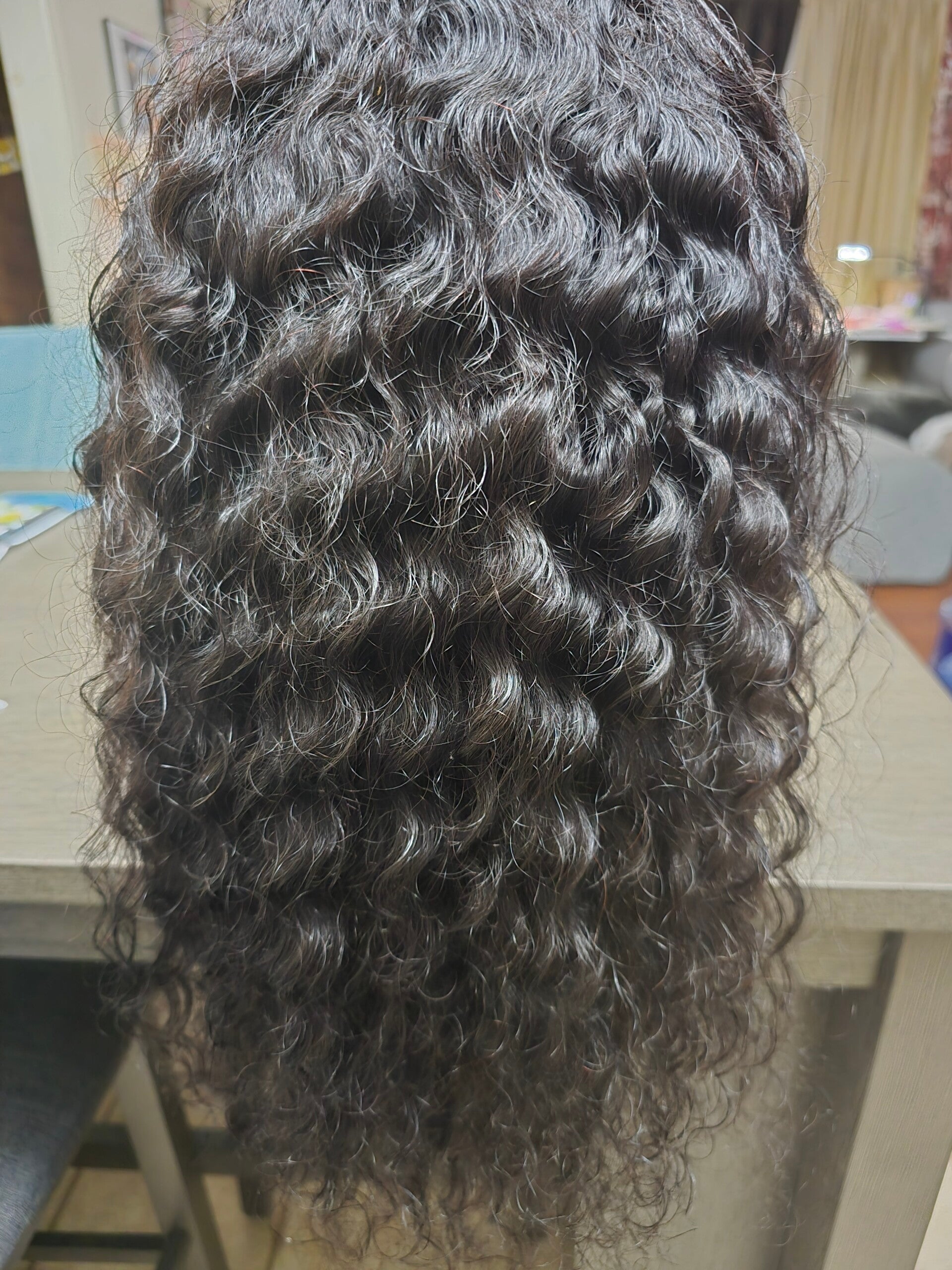 20 in Water wave wig with 13x4 lace