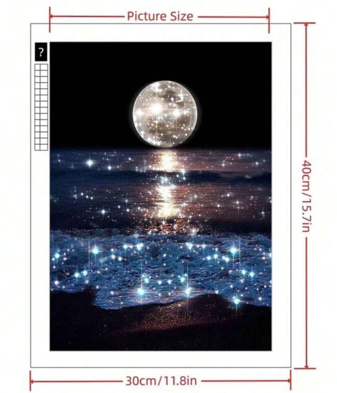 Midnight Moon 5D Diamond Painting Kit