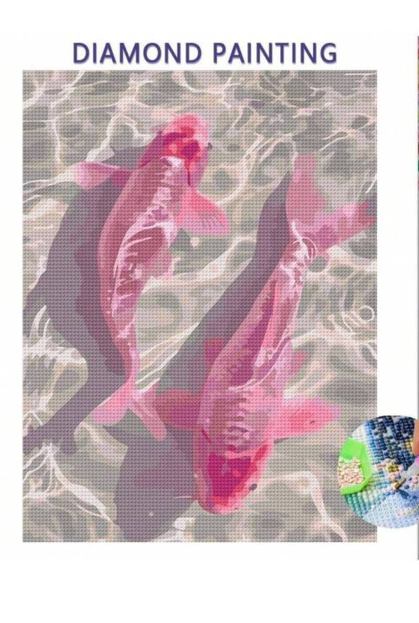 Pink Pieces 5D Diamond Art Kit 30x40