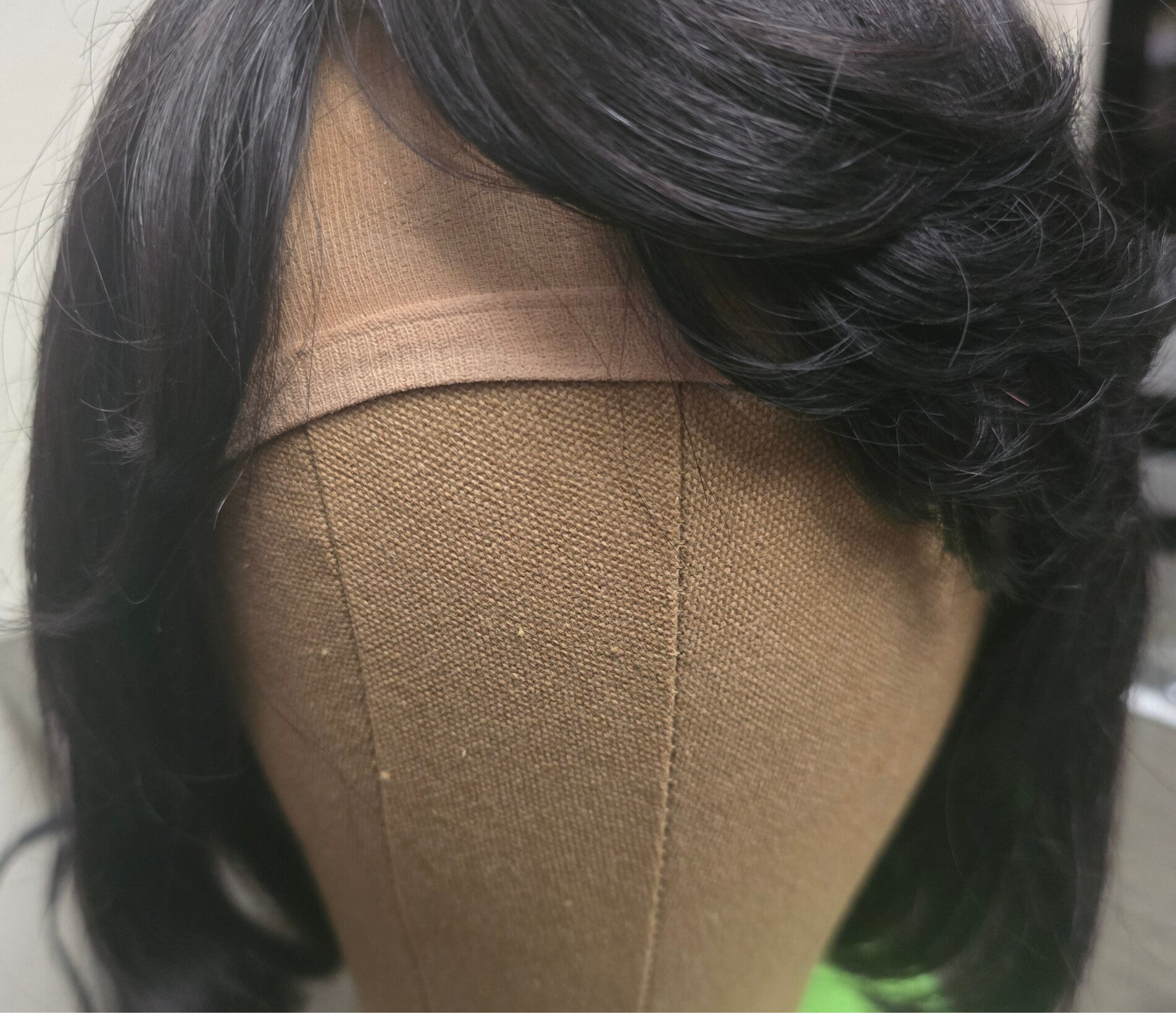 8-Inch Natural Color Bob Wig with Bangs