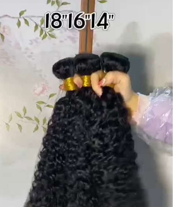 Water Wave Remy Bundles – 14”, 16”, 18” (3‑Bundle Set)