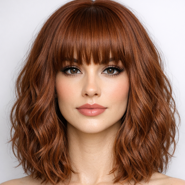 Copper Body Wave Bob Wig – 13x4 HD Lace Front | 10” | 180% Density