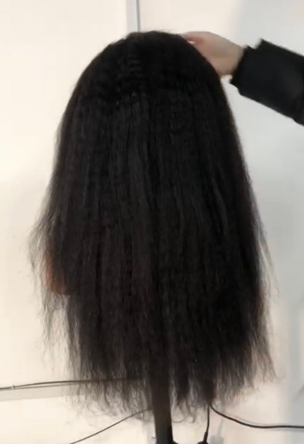 26-inch Kinky/Yaki Straight 13x6 Lace Front Wig