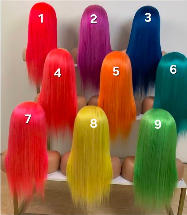 Vibrant Color Collection – Premium Straight Luxury Wigs