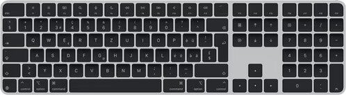 Apple Magic CH Keyboard mit Touch ID Tastatur mit Zahlenblock, Space grau