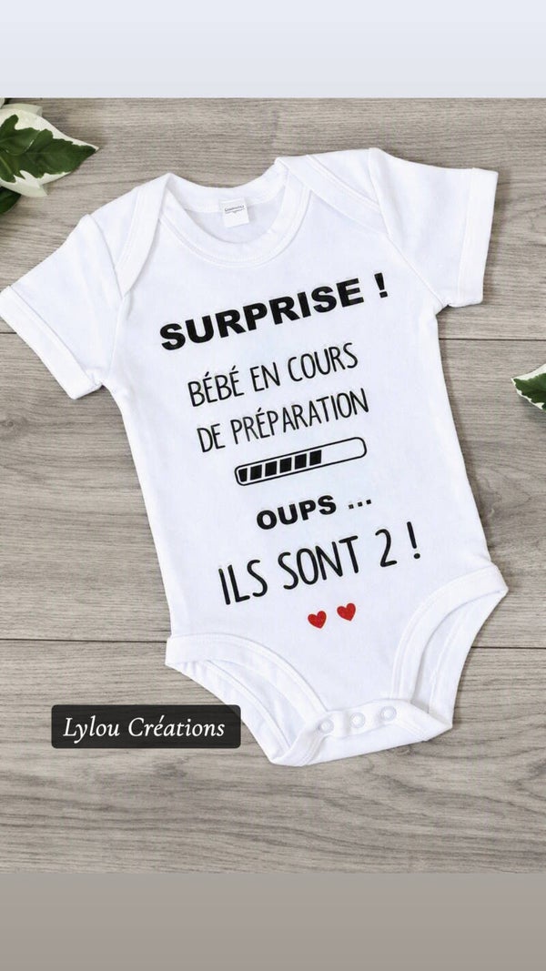 Body " Surprise bébé en cours de préparation... "
