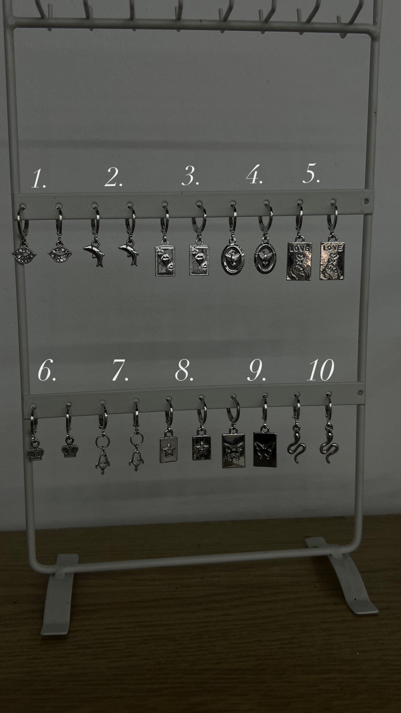Handmade oorbellen zilver