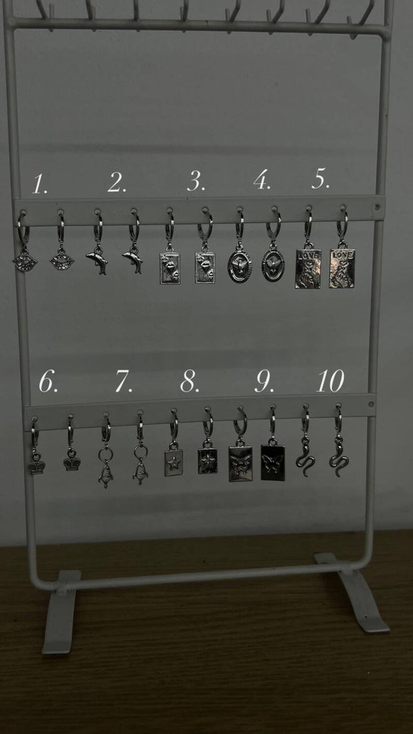 Handmade oorbellen zilver