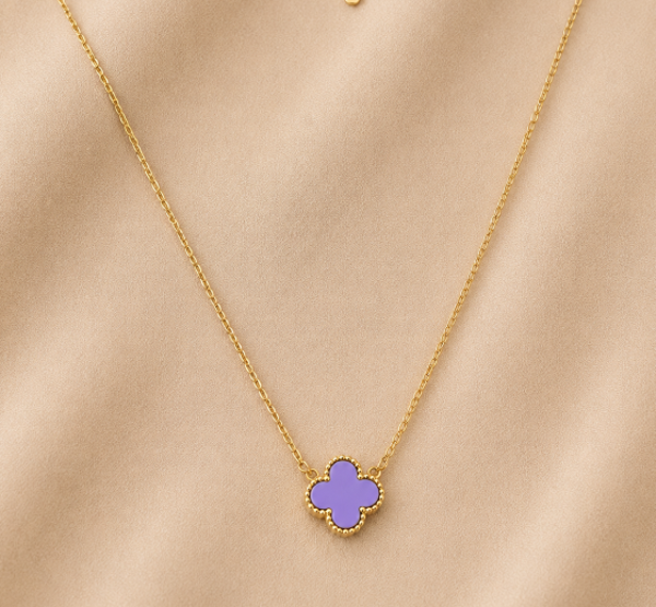 Clover ketting paars