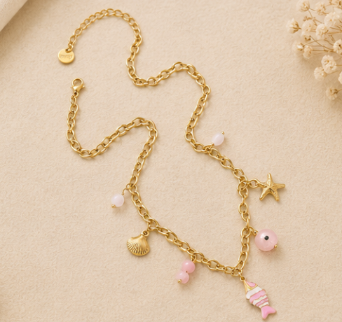 Happy fish bedel ketting