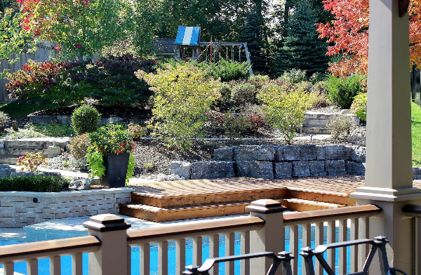 armourstone retaining wall