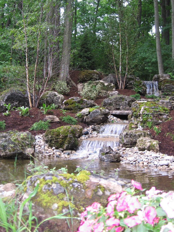 naturalized waterfall, Wilmot Township