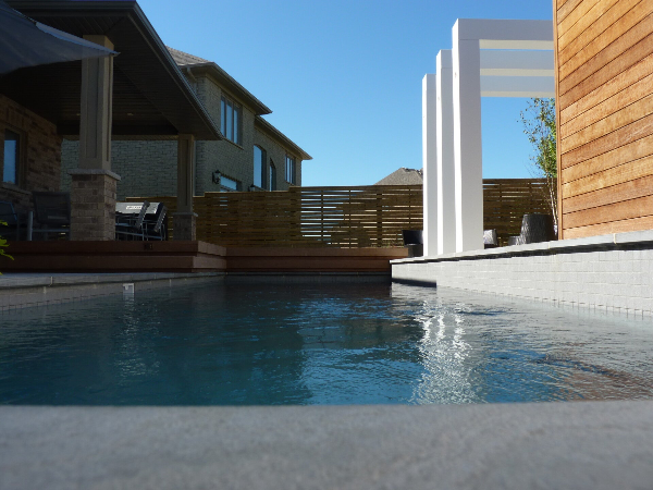contemporary concrete pool, waterloo