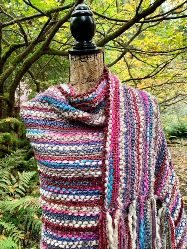 CASCADE MEADOWS Handwoven Shawl