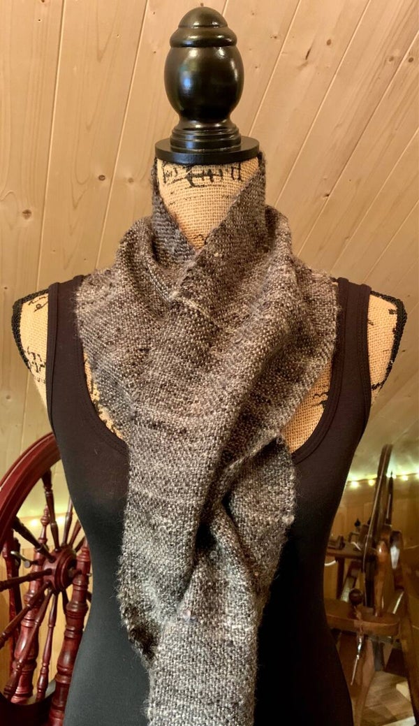 FJORD TRAVELLER Handspun and Handwoven Scarf