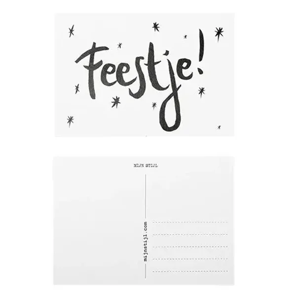 Kaartje Feestje 10 x 15 cm – Mijn Stijl