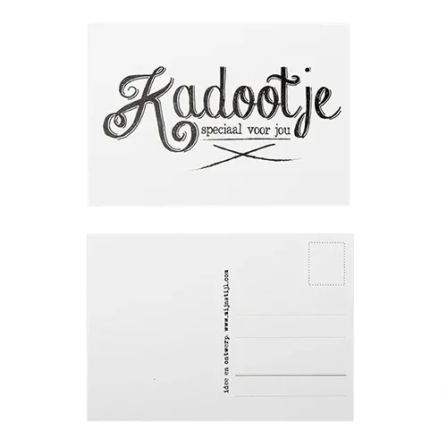 Kaartje Kadootje 10 x 15 cm – Mijn Stijl