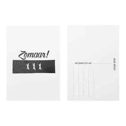 Kaartje Zomaar! 15 x 10 cm – Mijn Stijl