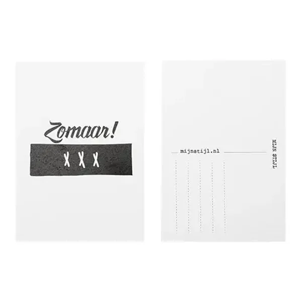 Kaartje Zomaar! 15 x 10 cm – Mijn Stijl
