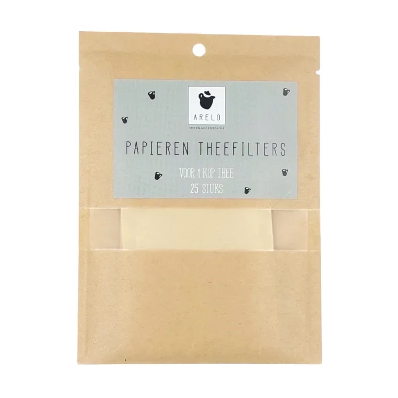Papieren Theefilters 25 stuks (15,7 x 11,2 x 2 cm) – Arelo