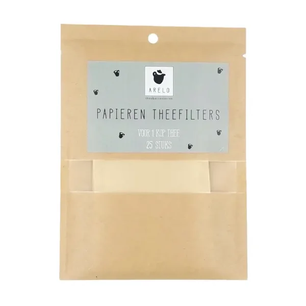 Papieren Theefilters 25 stuks (15,7 x 11,2 x 2 cm) – Arelo