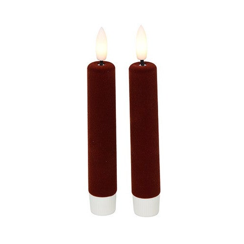 LED Dinerkaars velvet Ø2,2CM ro Lyon S bruin (2,2 x 2,2 x 12,5 cm) – Countryfield