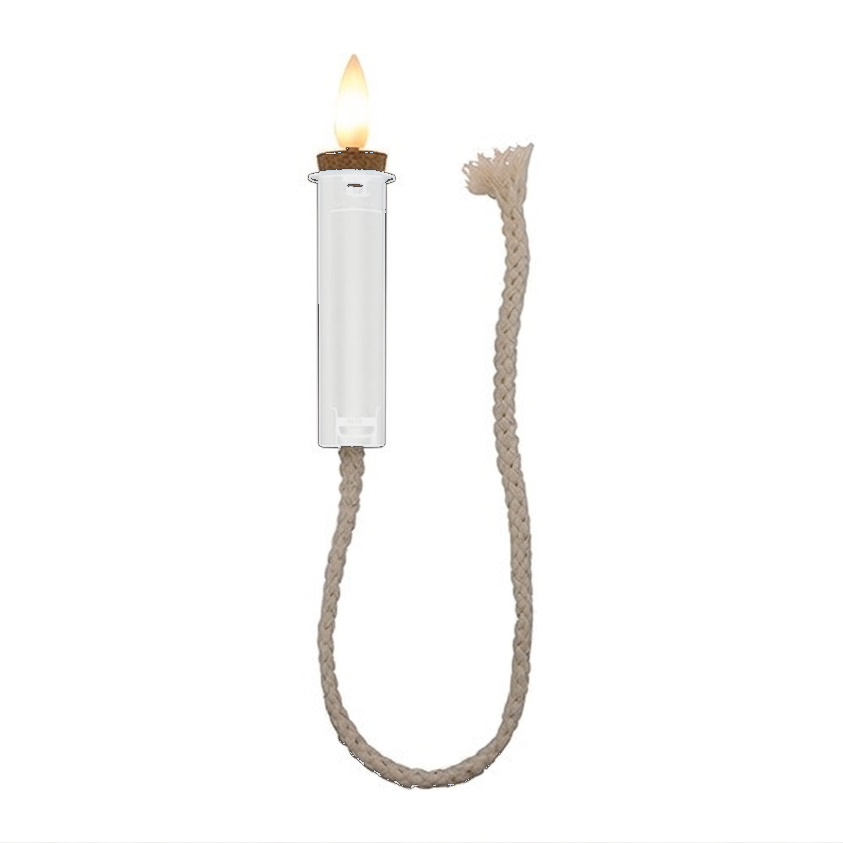 LED Kaars lont touw kurk Lyon Wit (2,2 x 2,2 x 10 cm) – Countryfield