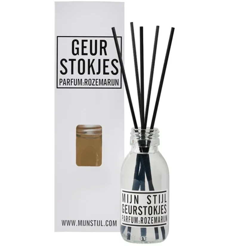 Geurstokjes parfum Rozemarijn 100 ml - Mijn Stijl