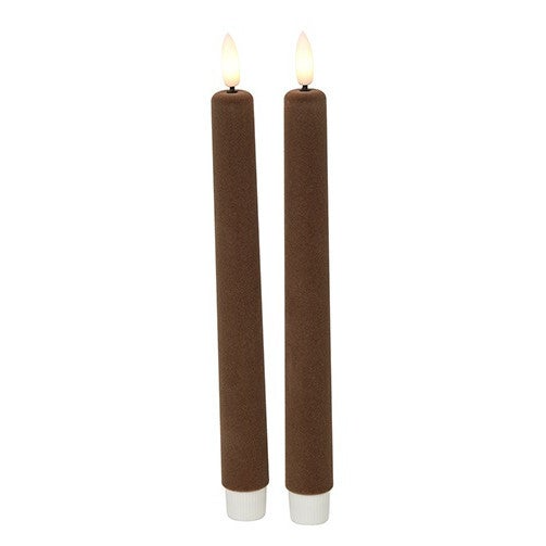 LED Dinerkaars velvet Ø2,2CM ro Lyon L taupe (2,2 x 2,2 x 22,5 cm) – Countryfield