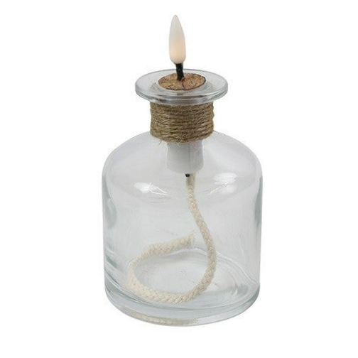 LED Kaars Lamp Fles Hoog Lyon Helder (8 x 8 x 14,5 cm) – Countryfield