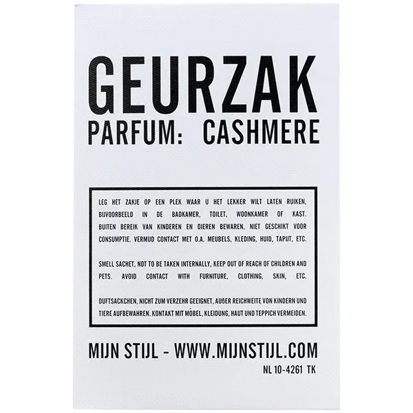 Geurzak parfum Cashmere - Mijn Stijl