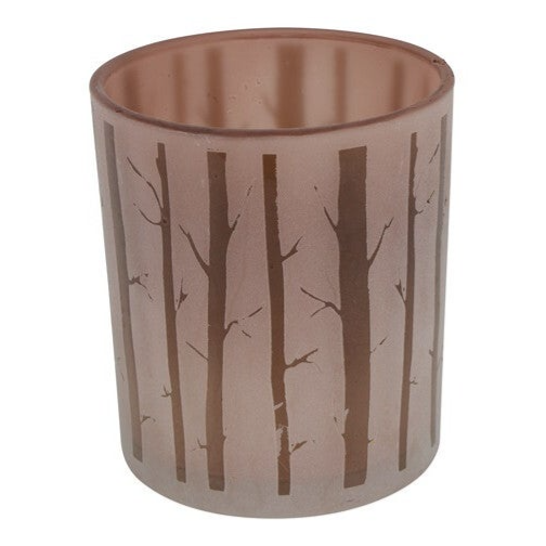Theelichtholder Trunks M bruin (8,8 x 8,8 x 10 cm) – Countryfield