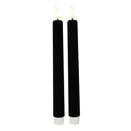LED Dinerkaars velvet Ø2,2CM ro Lyon L zwart (2,2 x 2,2 x 22,5 cm) – Countryfield