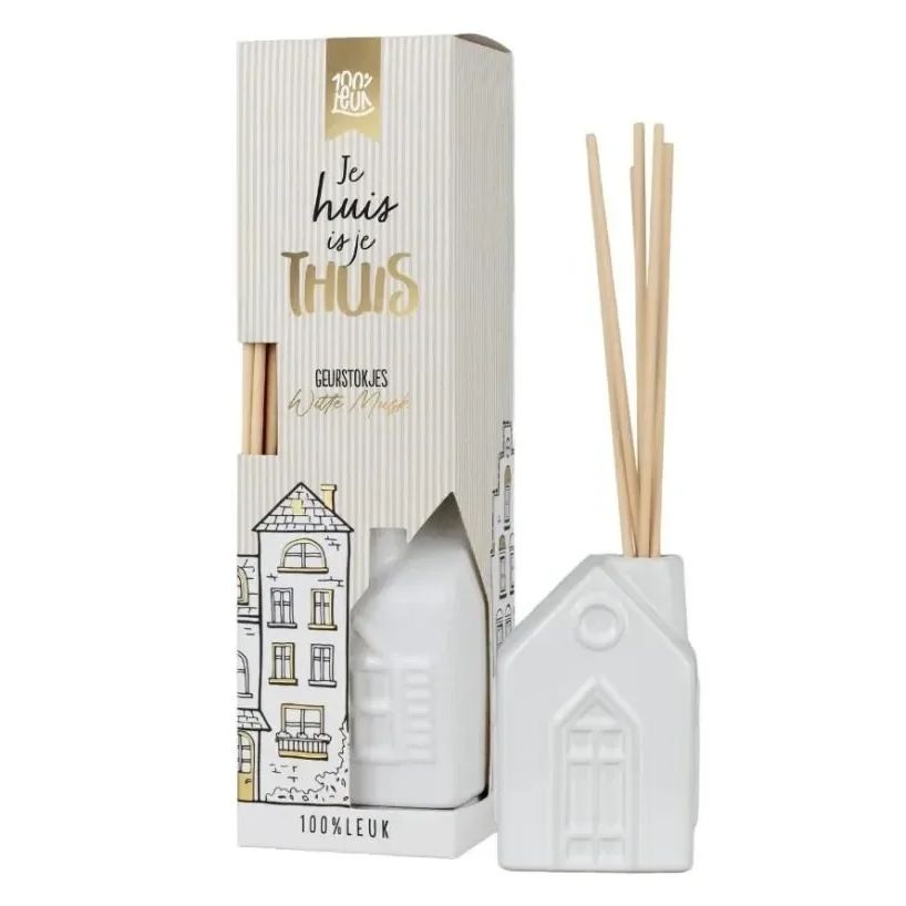 Geurstokjes Je huis is je thuis (21,7 x 5,9 x 5,9 cm) – 100%LEUK
