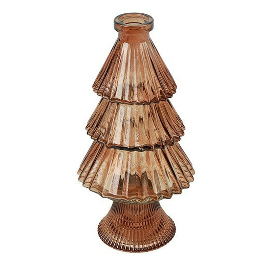 Vaas Kerstboom Tara Bruin (10,5 x 10,5 x 21,5 cm) – Countryfield
