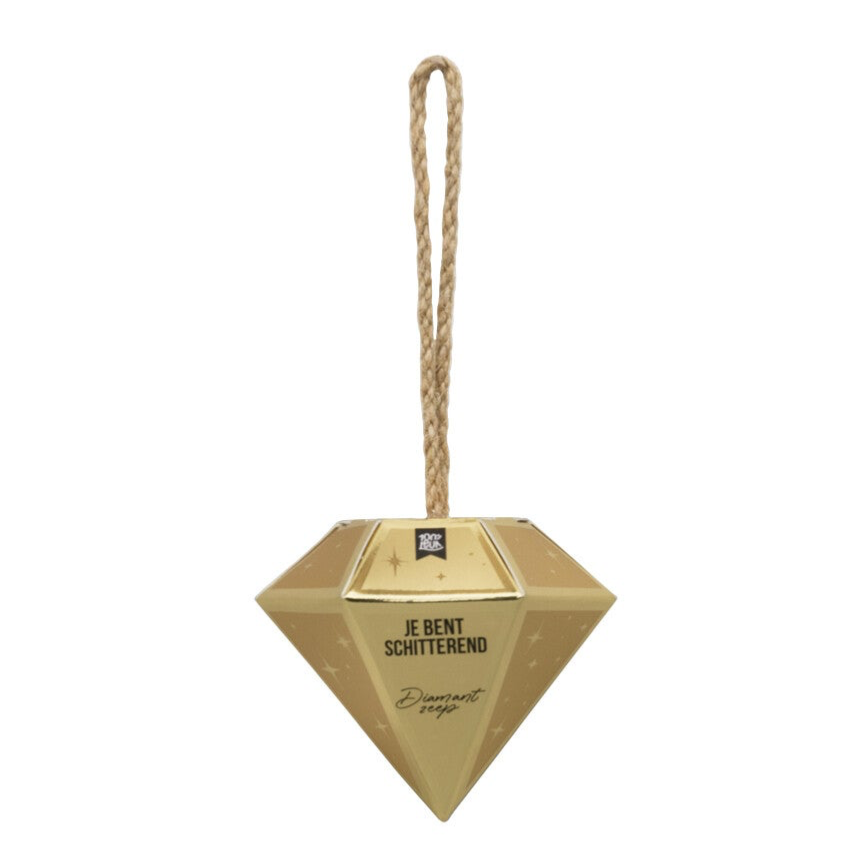 Diamantzeep Je bent schitterend (8 x 9 x 8 cm) – 100%LEUK