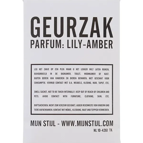 Geurzak parfum Lily Amber - Mijn Stijl