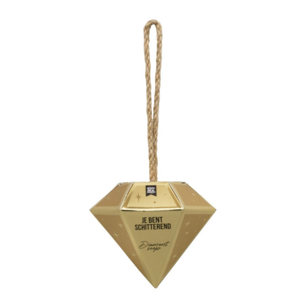 Diamantzeep Je bent schitterend (8 x 9 x 8 cm) – 100%LEUK