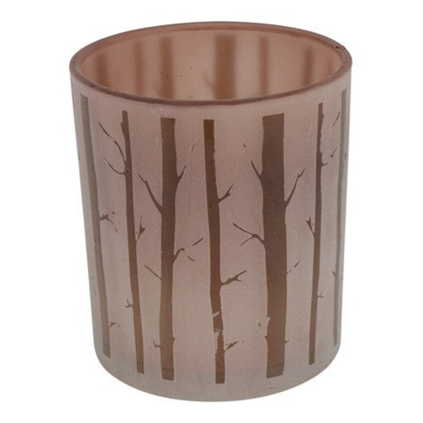 Theelichtholder Trunks M bruin (8,8 x 8,8 x 10 cm) – Countryfield